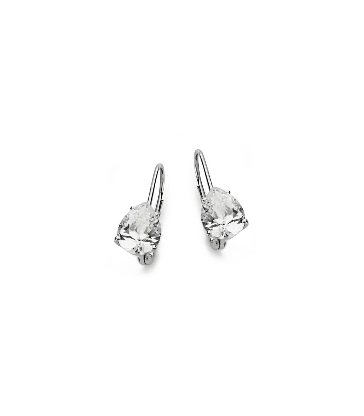 “DALI” pendientes Oro blanco 18K