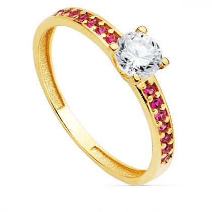 "BAILEMOS" 18K SOLITARIO