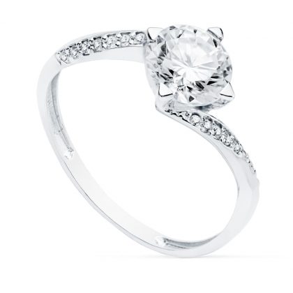 "TANIA" 18K SOLITARIO ORO