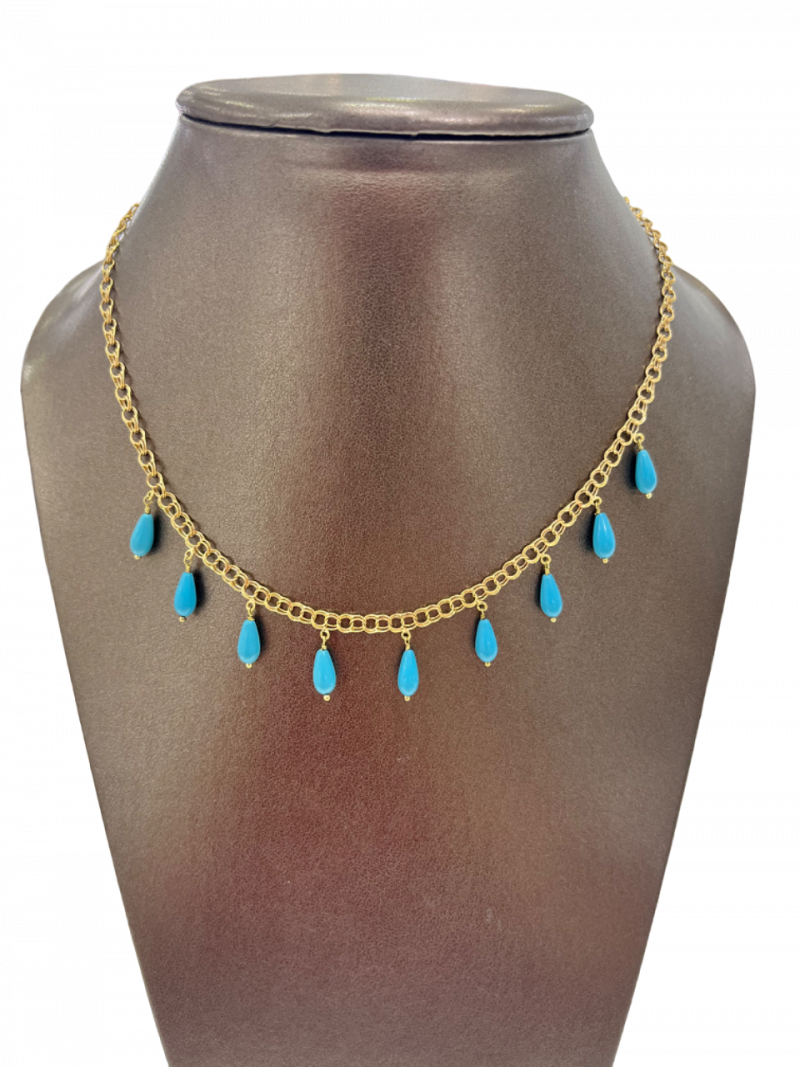 “ÍNDIGO” collar oro 18K - Imagen 2