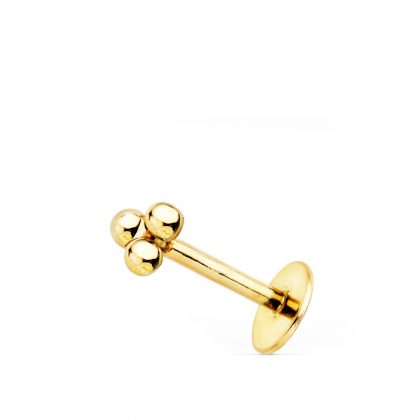 "REN" 18K PIERCING OREJA ORO