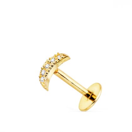 "LEUKOS" 18K PIERCING OREJA