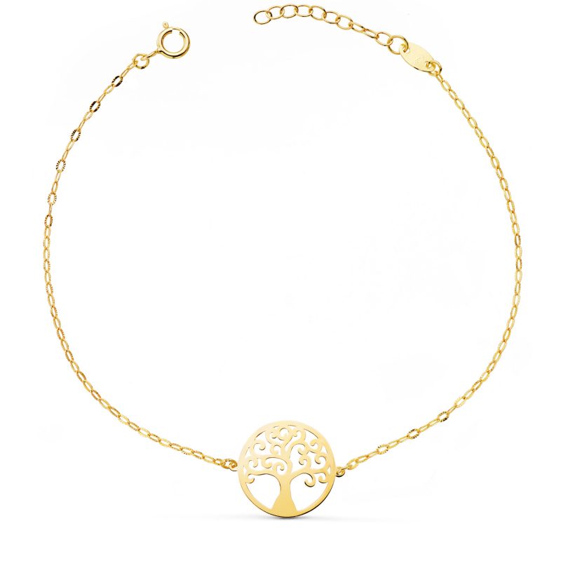 "FLORAL" 18K PULSERA ORO