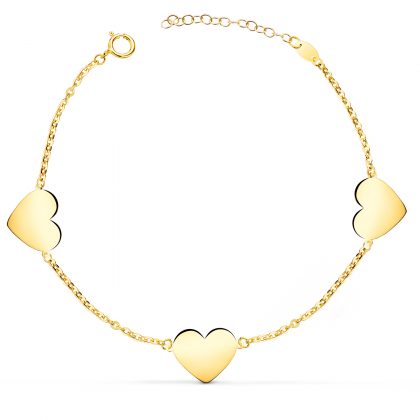 "CON-RAZÓN" 18K PULSERA ORO