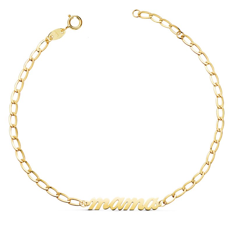 "EY MAMA" 18K PULSERA ORO AMARILLO
