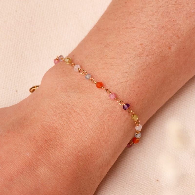 "RAINBOW" 18K PULSERA ORO - Imagen 2