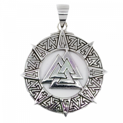 “VALKNUT” colgante plata