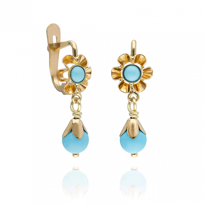 “CARMINA” pendientes Oro 18K