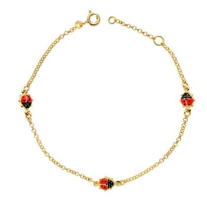 "LADY BIRD" 18K PULSERA MARIQUITAS
