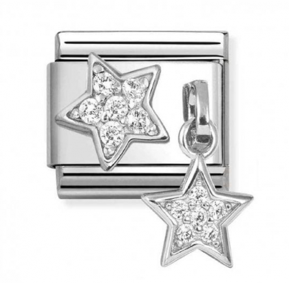 Link Composable Classic CZ Estrella con charm Estrella