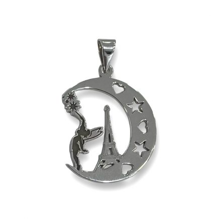 “CAMPANILLA EN PARIS” colgante Plata