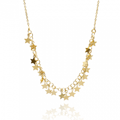 “CELESTIAL” gargantilla Plata bañada