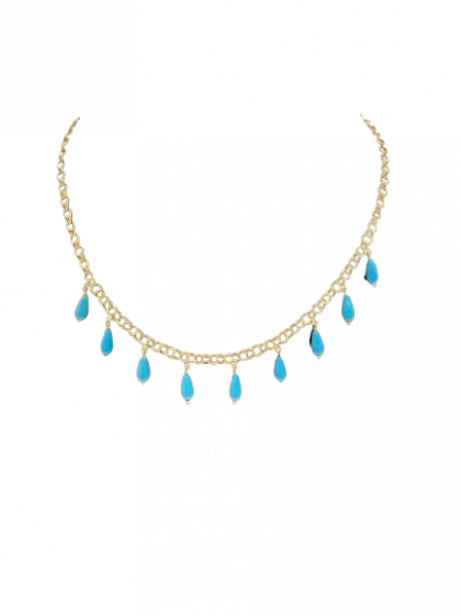 “ÍNDIGO” collar oro 18K