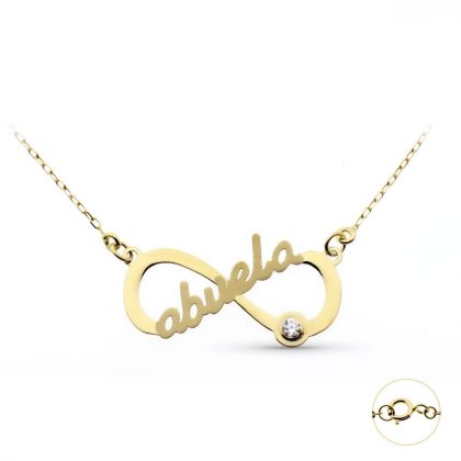 "NONNA" 9K GARGANTILLA ORO