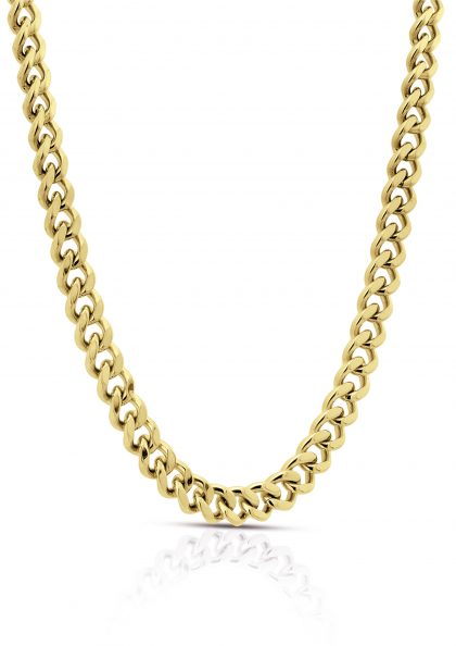 "FLAVIO" cadena acero dorado