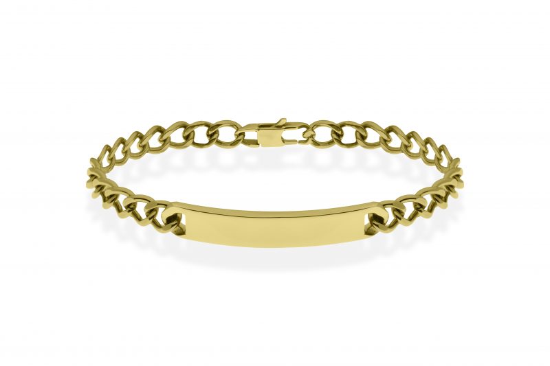 "DANTE" pulsera acero dorado