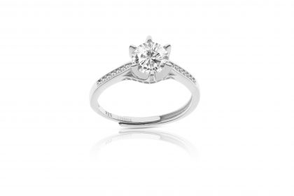 "CARINA" anillo plata ajustable