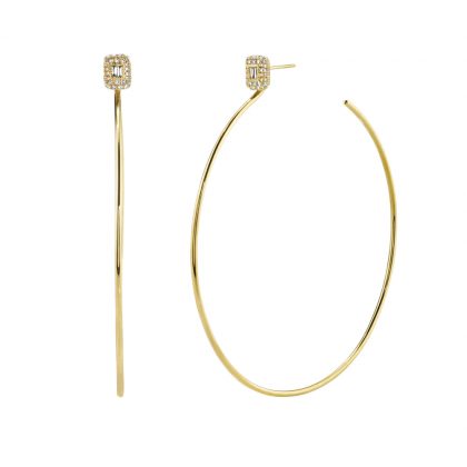 "ARIANNA" pendientes argollas plata