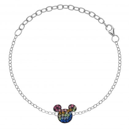 "RAINBOW MICKEY" pulsera plata