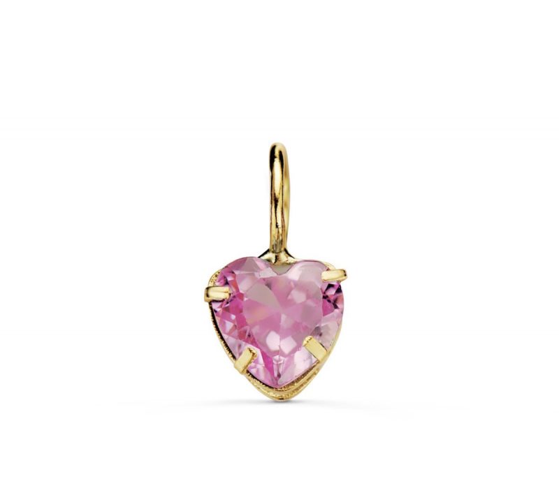 “CORAZÓN ROSA” colgante oro