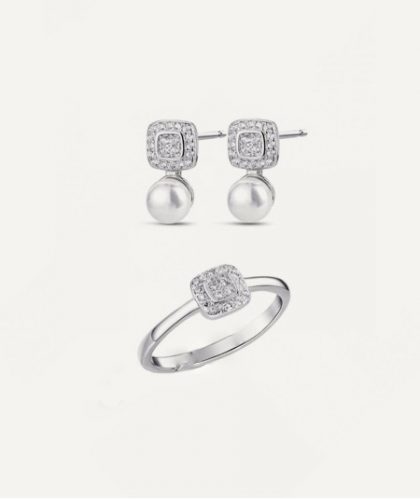 “VALENTINA” conjunto plata