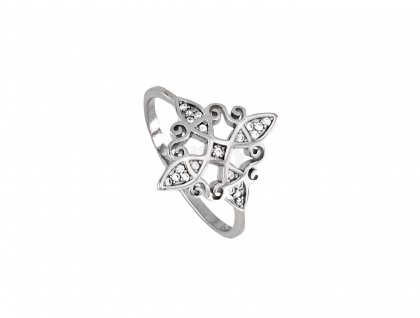 “NUDO” anillo plata