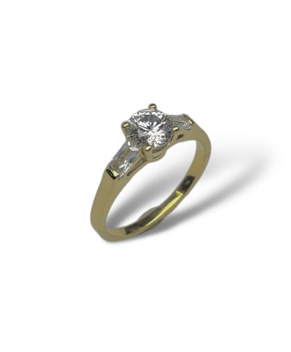 “VICHENZA” anillo artesanal Oro 18K