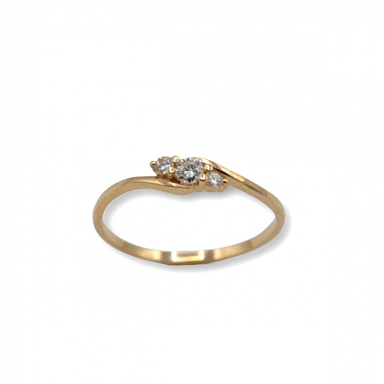 "SARA" anillo oro 18K con diamantes