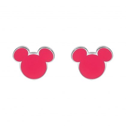 "MICKEY ROSA" pendiente acero