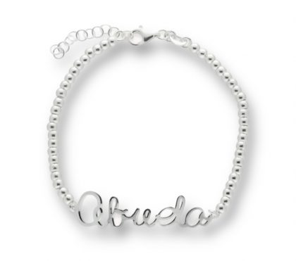 “ABUELA” pulsera plata