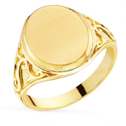 “SAMBA” anillo sello Oro 18K
