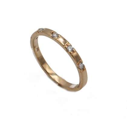 "LARA" anillo con diamantes Handmade