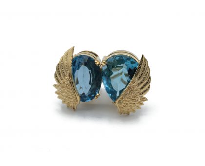 "RENACER" pendientes Oro 18K Handmade