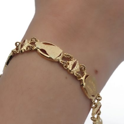 "LANZAROTE" pulsera islas canarias Oro 18K