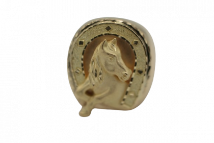 "GASOL" anillo caballo oro 18K