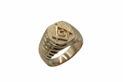 "MASON" anillo oro 18K artesanal