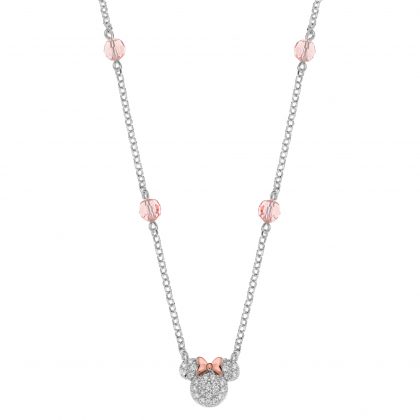 "ROSE MINNIE" collar plata