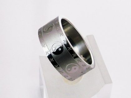 "YIN YANG" anillo acero