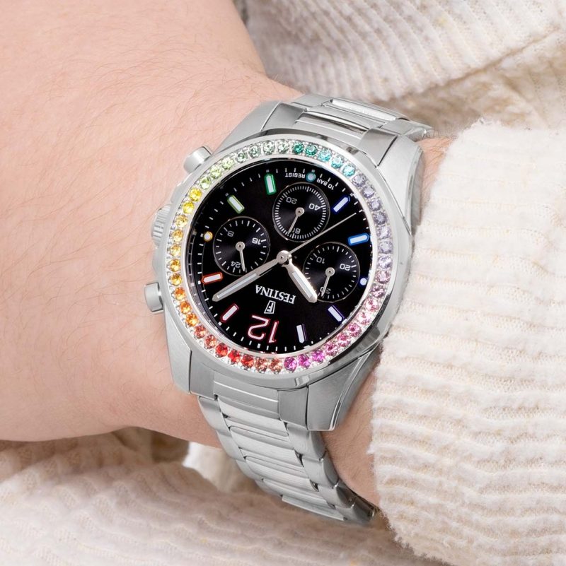 RELOJ DE MUJER FESTINA RAINBOW F20606/3 CON ESFERA NEGRA - Imagen 2