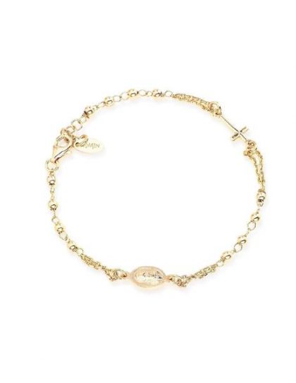 "Pulsera Rosario Dorada" AMÉN
