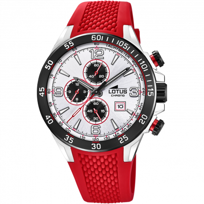 RELOJ LOTUS LOTUS COLOR 18673/1 PLATA CORREA DE CAUCHO