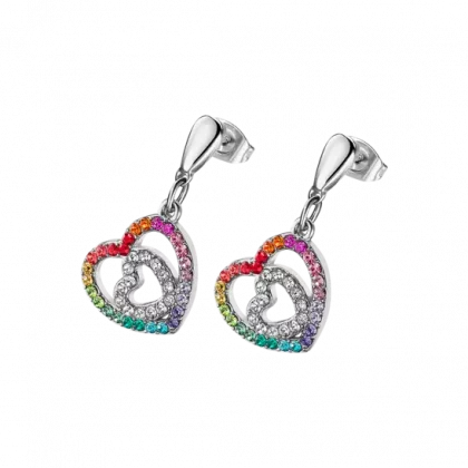 PENDIENTES LOTUS STYLE WOMAN'S HEART LS1943-4/2 ACERO