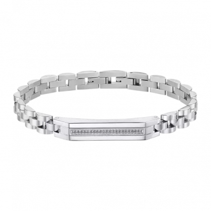 PULSERA LOTUS STYLE MEN IN BLACK LS2280-2/1 ACERO