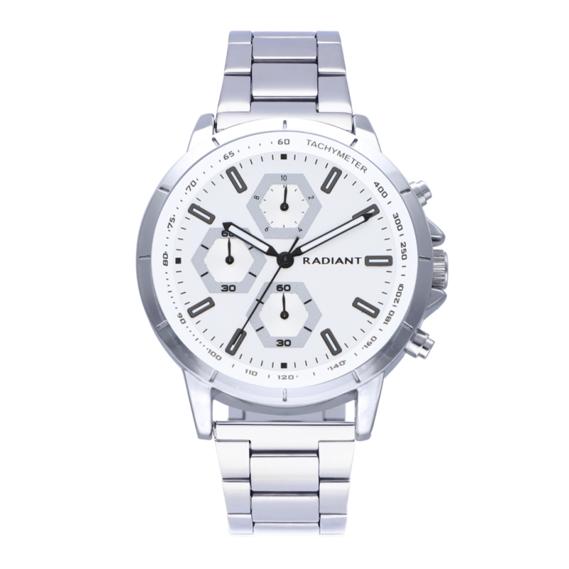 MAURICIO 44MM MULTI SS DIAL SS BRACELET