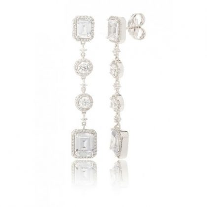 "ZENDA" Pendientes de plata