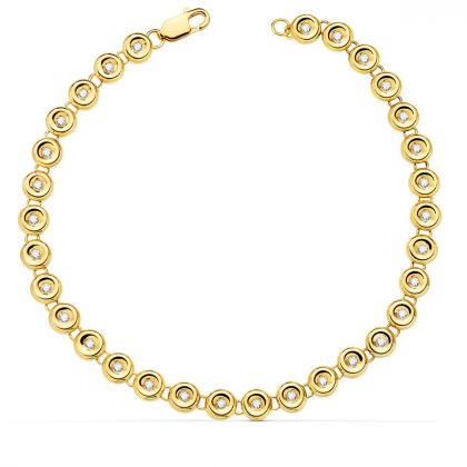 "ELISABETH" 18K PULSERA RIVIERE