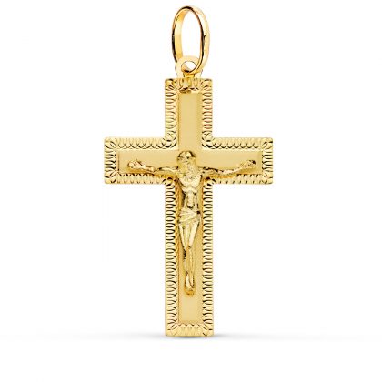 "CRUZ DE GRACIA" 18K CRUZ ORO
