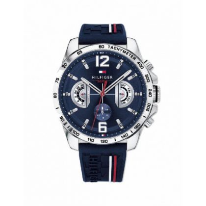 Reloj de hombre Tommy Hilfiger 1791476 de silicona a rayas