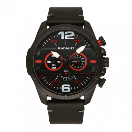 SPEEDY 48MM BLACK DIAL CASE & LEATHER ST