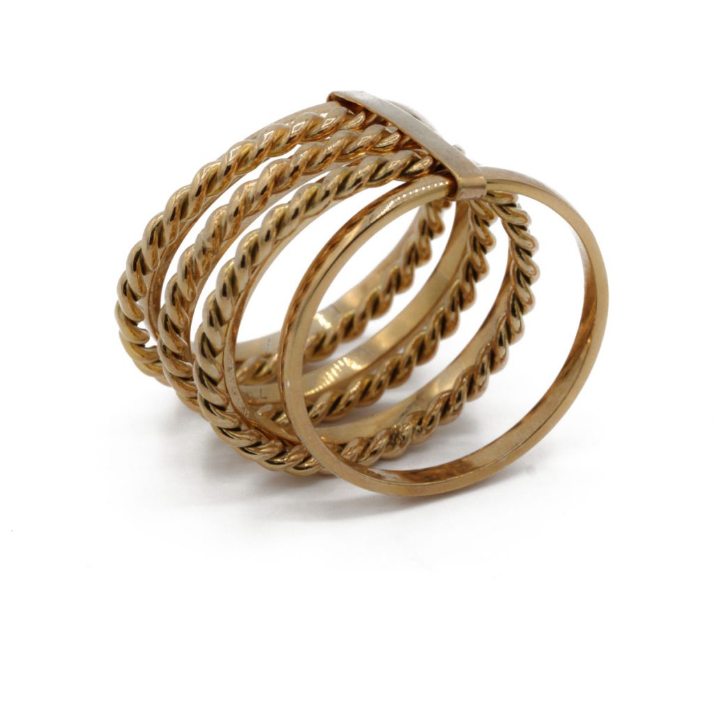 "SEMANARIO" Anillo Oro 18K. Handmade - Imagen 3